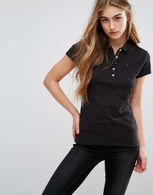 tommy hilfiger polo shirt black