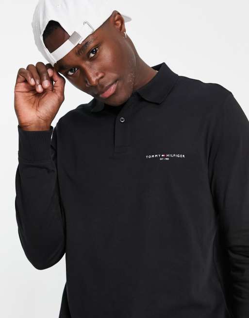 Polo lange discount mouw tommy hilfiger