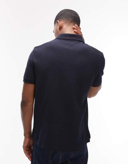 Tommy Hilfiger - Poloshirt met geschreven logo in marineblauw, 3 van 5