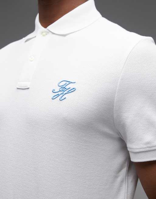Tommy Hilfiger - Poloshirt met geschreven logo in wit, 5 van 5