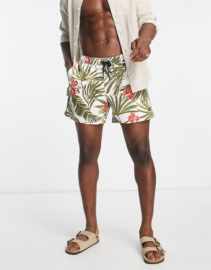 Tommy Hilfiger polyester medium length printed swim shorts-Multi