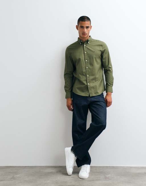 Tommy Hilfiger Popeline-Hemd in Khaki, 2 von 5