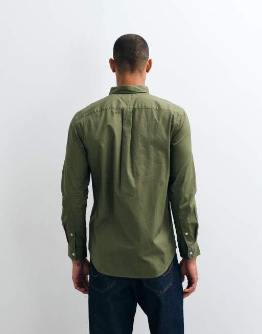 Tommy Hilfiger Popeline-Hemd in Khaki, 5 von 5