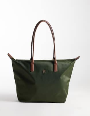 Tommy Hilfiger Popette Maxi Tote Bag In Green