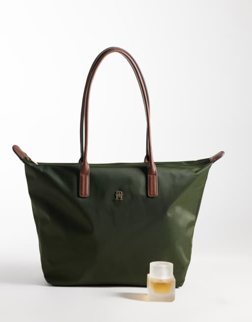 Tommy Hilfiger popette maxi tote bag in khaki, 2 of 4