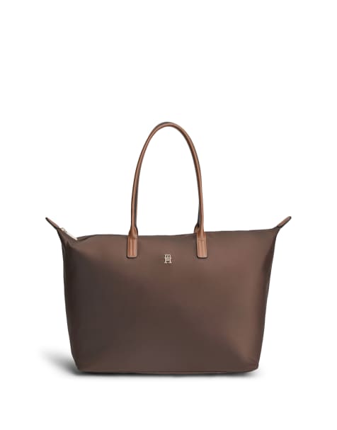 Tommy Hilfiger popette maxi toteväska i brun - view 1