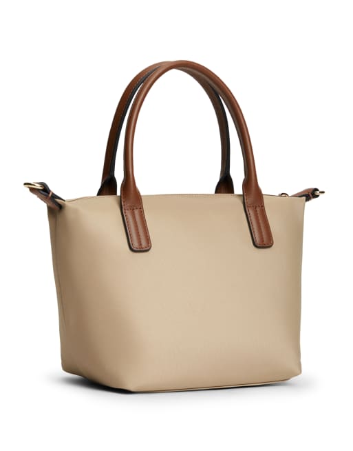 Tommy Hilfiger popette mini tote bag med crossbody-rem i beige, 3 af 4