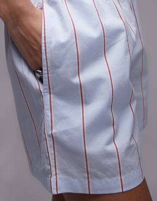 Tommy Hilfiger Poplin Boxer Shorts In Blue