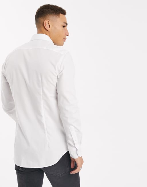 Tommy Hilfiger poplin classic slim fit long sleeve shirt, 2 of 4