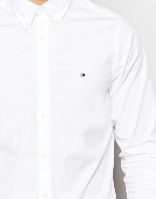 tommy hilfiger stretch poplin shirt