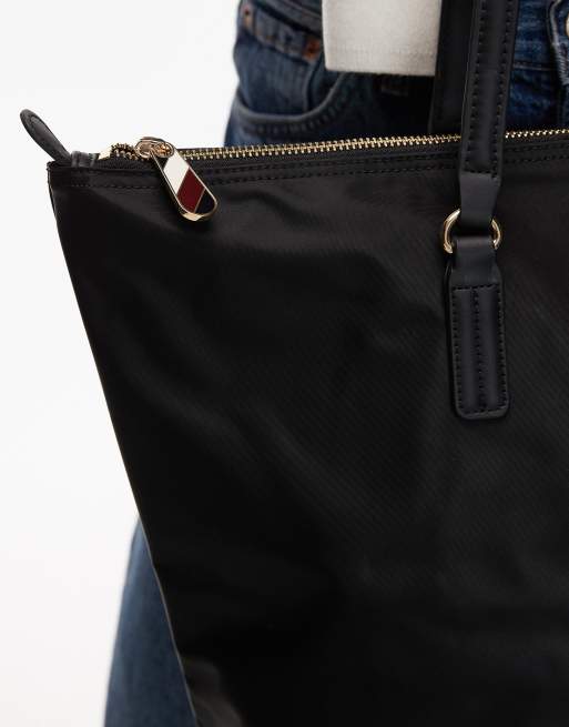 Tommy Hilfiger poppy tote bag in black, 3 of 4