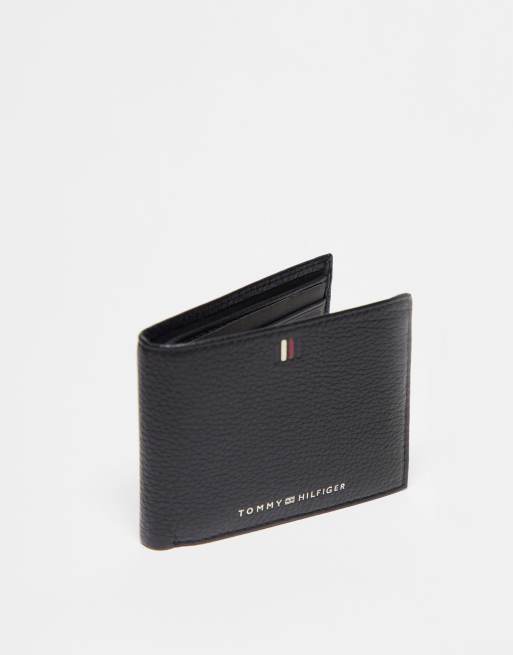 Tommy Hilfiger - Portafoglio nero con logo centrale