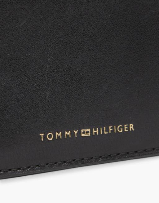 Tommy Hilfiger portefeuille zippé en cuir noir casual, 4 de 4