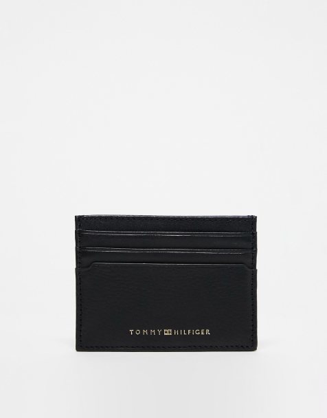 Tommy Hilfiger Mercedes Benz Small Leather Wallet, Black, Black