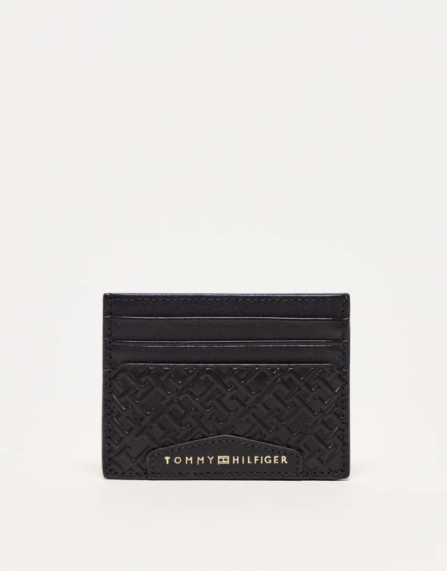 Tommy Hilfiger premium leather cardholder in black