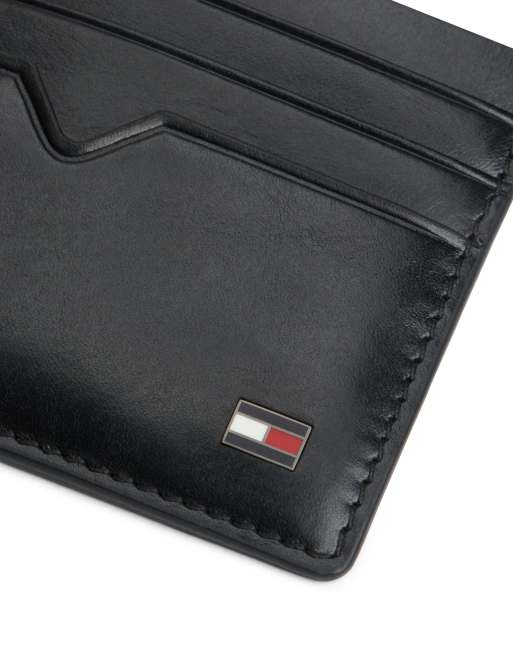 Tommy Hilfiger premium leather gift set with belt and card holder in black, 3 of 4