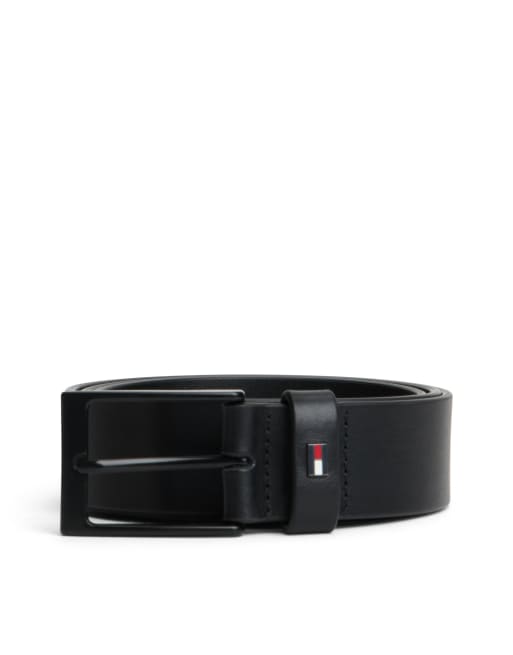 Tommy Hilfiger premium leather gift set with belt and card holder in black, 4 of 4