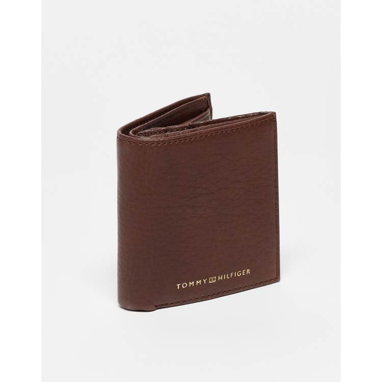 Tommy Hilfiger premium trifold wallet in brown ASOS