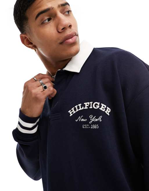 Tommy Hilfiger prep rugby shirt in desert sky