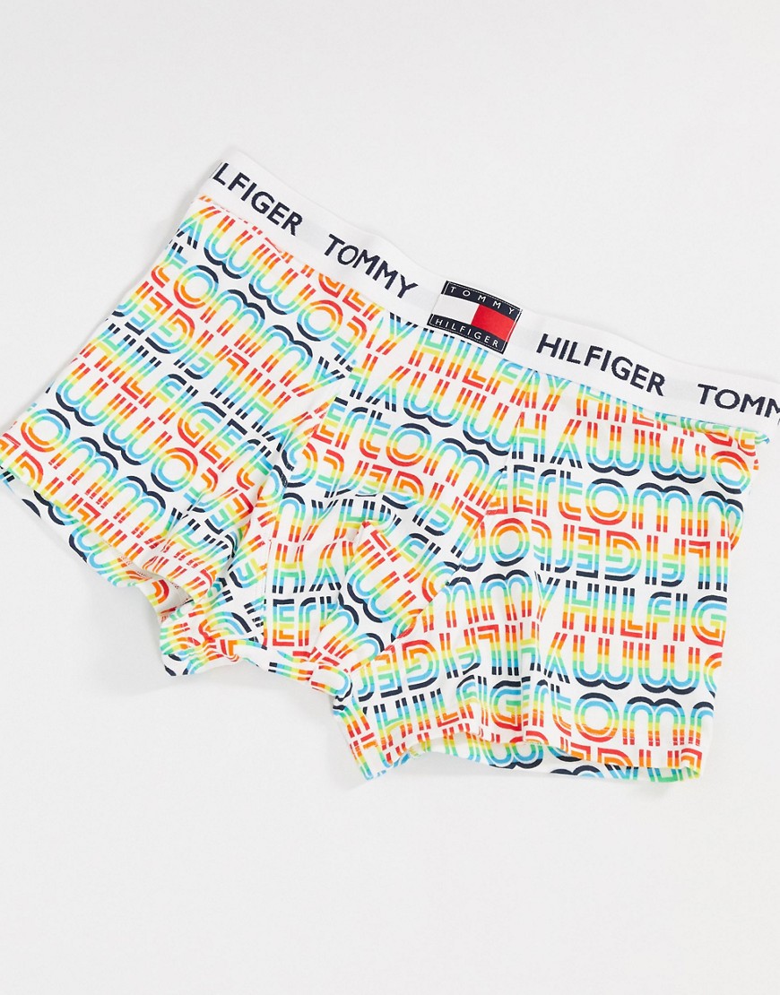 Tommy Hilfiger pride flag waistband trunks in multi