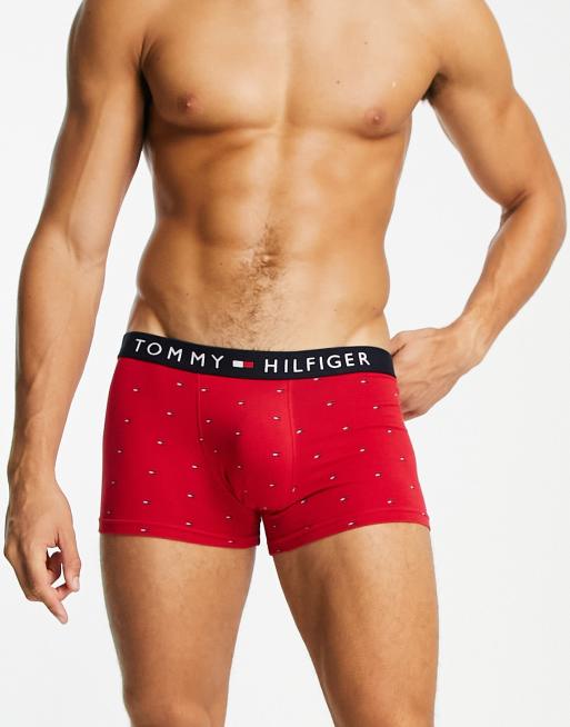 Tommy Hilfiger printed trunks in red