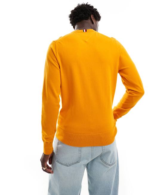 Tommy Hilfiger Pull a col ras de cou Orange ASOS