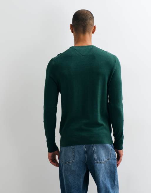 Tommy Hilfiger pull à logo drapeau vert foncé, 5 de 5
