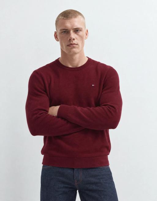 Tommy Hilfiger pull à motif drapeau bordeaux, 7 de 10