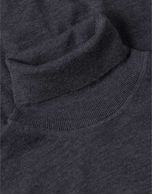 Tommy Hilfiger pull col roulé en laine à étiquette New York gris foncé, 6 de 6