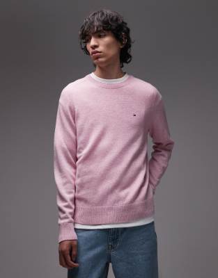 Tommy Hilfiger - Pull en laine d'agneau - Rose pastel
