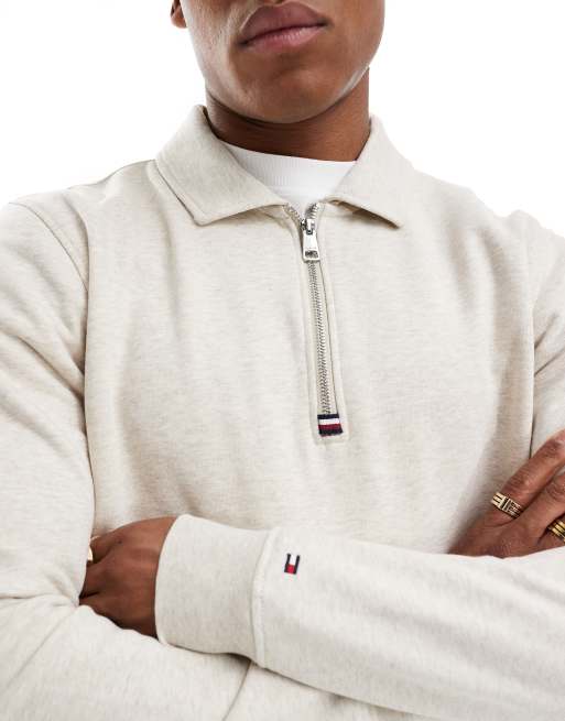 Pull col zippé tommy hilfiger hotsell
