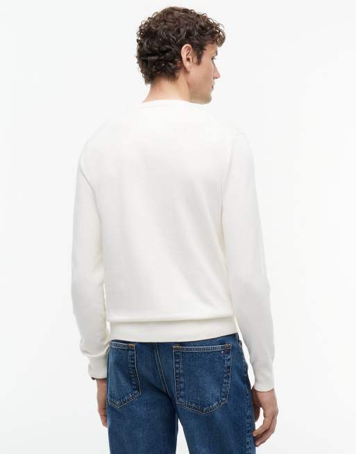 Tommy Hilfiger Pullover mit Rundhalsausschnitt in Elfenbeinrosa, 4 von 6