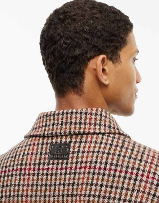 Tommy Hilfiger Pure wool check ivy jacket in beige, 4 of 7