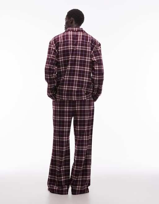 Tommy Hilfiger - Pyjama en flanelle à carreaux avec coffret cadeau - Rouge, 3 de 5