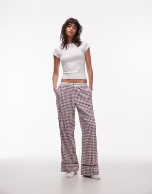 Tommy Hilfiger - Pyjama-Hose mit rotem Vichy-Karo