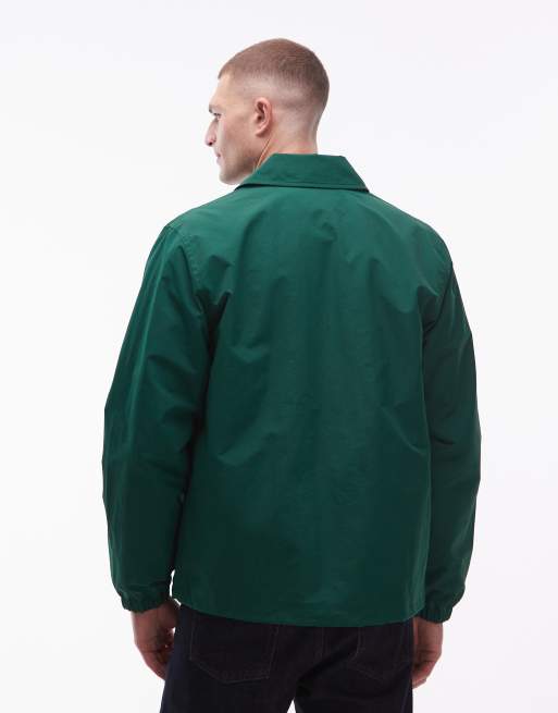 Tommy Hilfiger Racing style coach collared jacket in green | ASOS