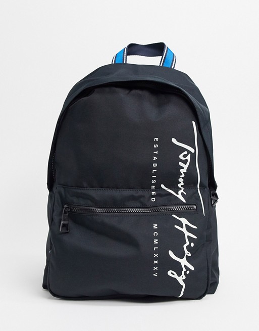 Tommy Hilfiger recycled polyester backpack with signature logo