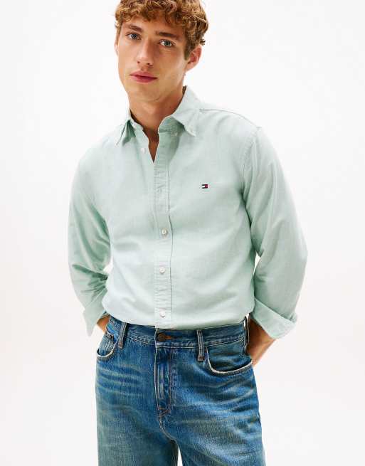 Tommy Hilfiger Regular fit button-down collar oxford shirt in light green