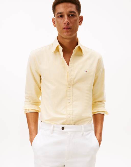 Tommy Hilfiger Regular fit button-down collar oxford shirt in light yellow