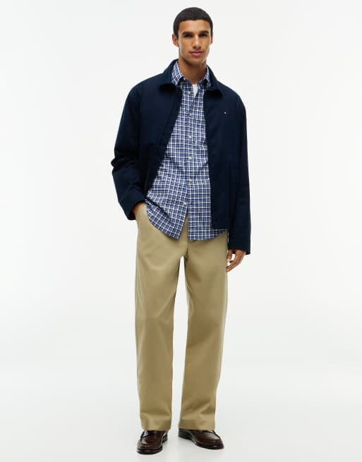 Tommy Hilfiger Regular Fit Flex kariertes Popeline-Hemd in Ancient Blue, 2 von 6