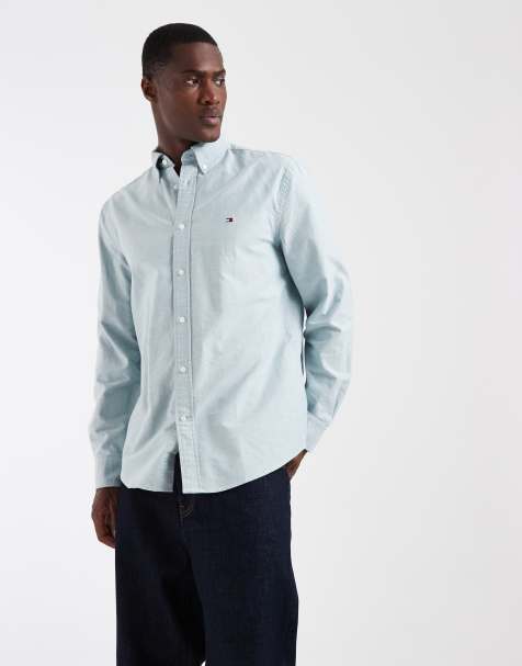 Tommy Hilfiger - Regular-fit Oxford overhemd in lichtgroen - view 1