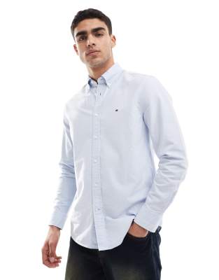 Tommy Hilfiger regular fit oxford shirt in pale blue φωτογραφία