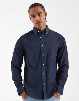 tommy hilfiger regular fit dress shirts Tommy Hilfiger Flex Pinpoint Regular Fit Oxford Dress Shirt