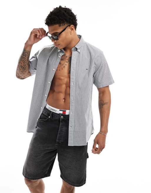 Tommy Hilfiger Regular Fit Shirt in Dark Grey