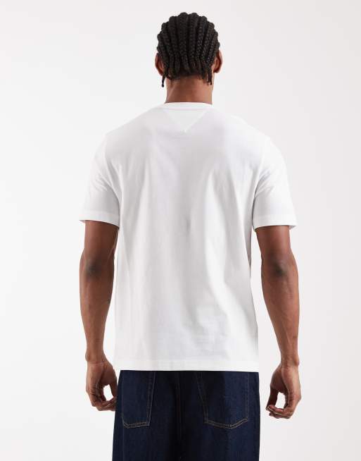 Tommy Hilfiger – Regular-Fit-T-Shirt in Weiß mit Grafik auf der Brust, 3 von 5