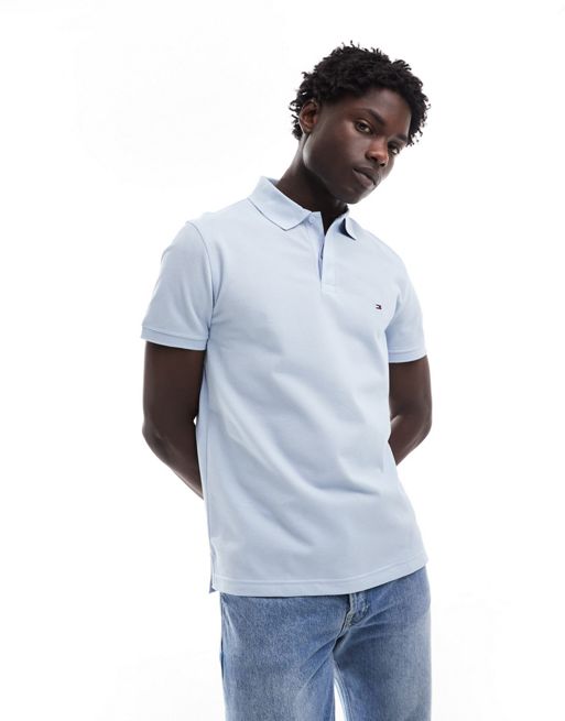 Tommy Hilfiger Regular Polo in White Blue
