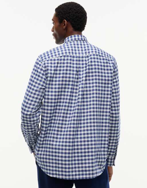 Tommy Hilfiger Relaxed fit check flannel shirt in navy voyage / check, 4 of 6