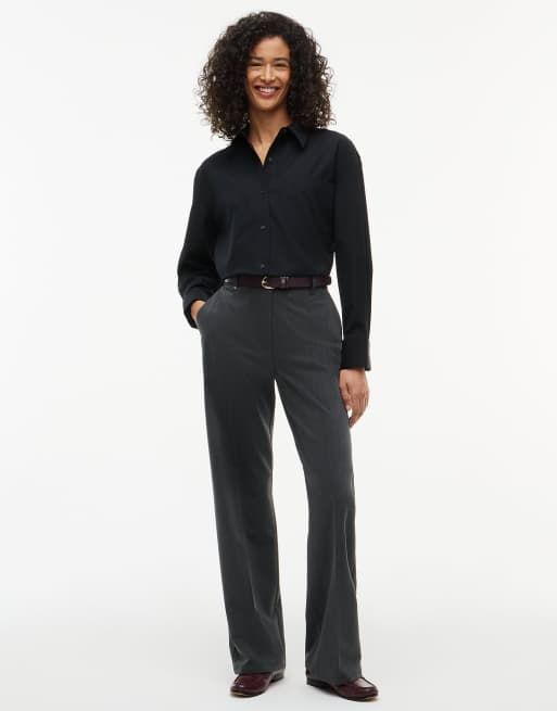 Tommy Hilfiger Relaxed fit double cuff poplin shirt in black, 2 of 6