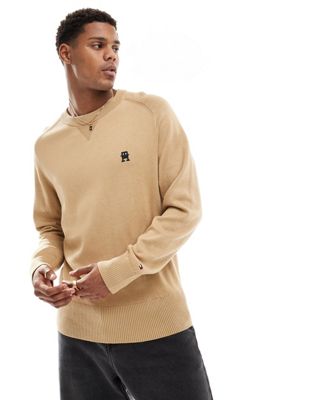 Tommy Hilfiger Relaxed Fit Jumper in Beige