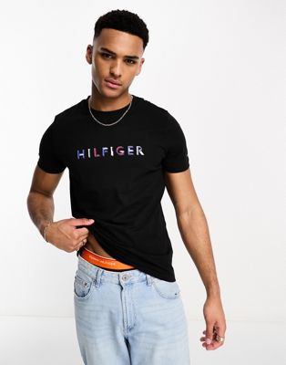 Tommy Hilfiger relaxed t-shirt in black - ASOS Price Checker